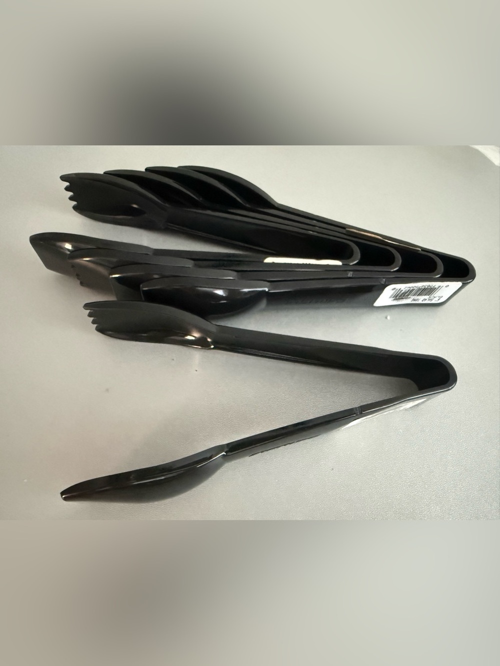 Black Stainless-Look Serving Tongs - Multipack